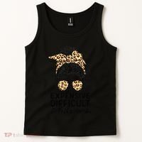 Expensive Difficult And Talks Back Messy Bun Tank Top thumb 2