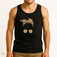 Expensive Difficult And Talks Back Messy Bun Tank Top thumb 3