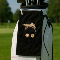 Expensive Difficult And Talks Back Messy Bun Golf Towel thumb 2