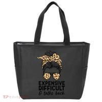 Expensive Difficult And Talks Back Messy Bun Tote Bag thumb 0