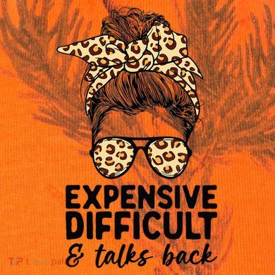Expensive Difficult And Talks Back Messy Bun Kati Licensed 12" Camo Cuffed Beanie
