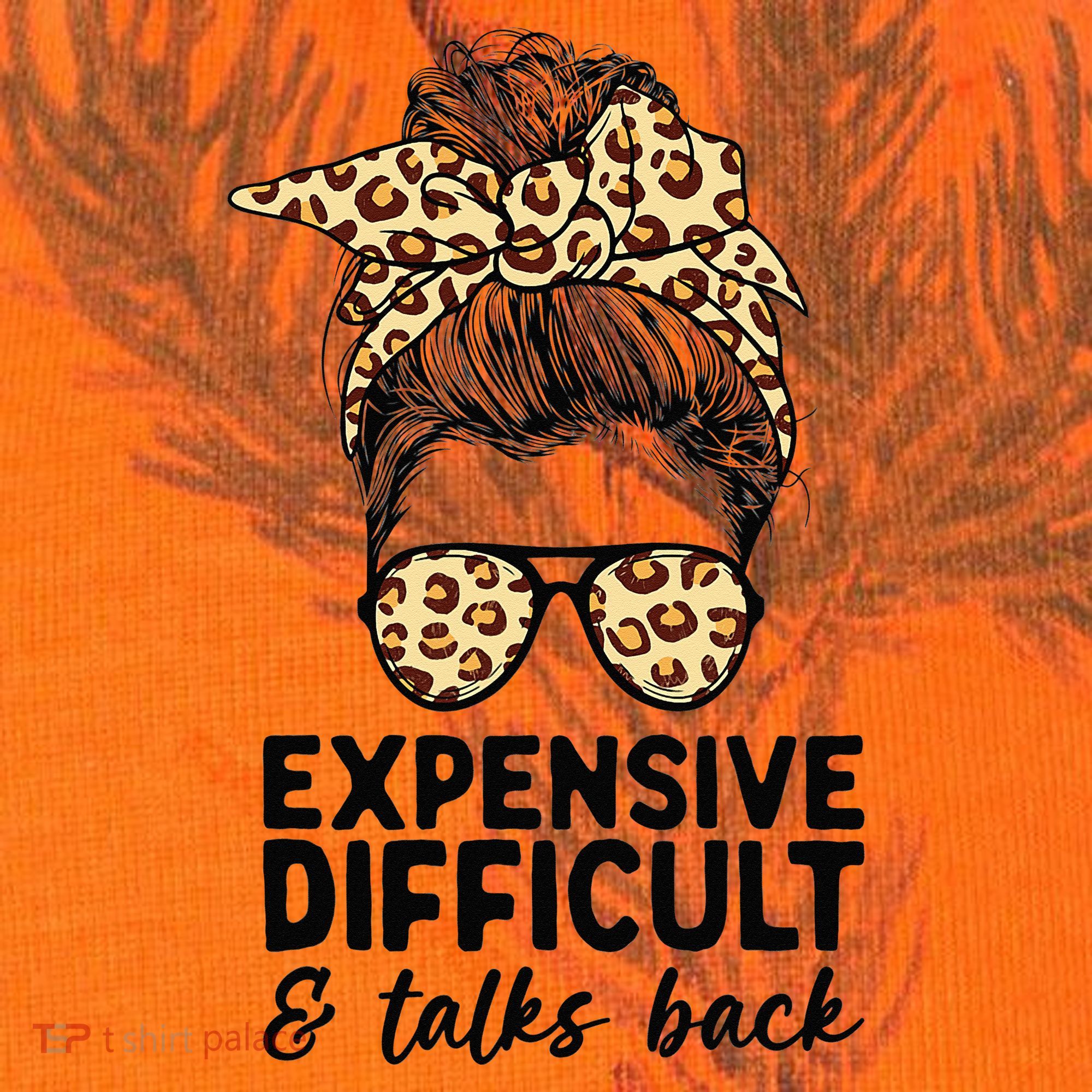 Expensive Difficult And Talks Back Messy Bun Kati Licensed 12" Camo Cuffed Beanie