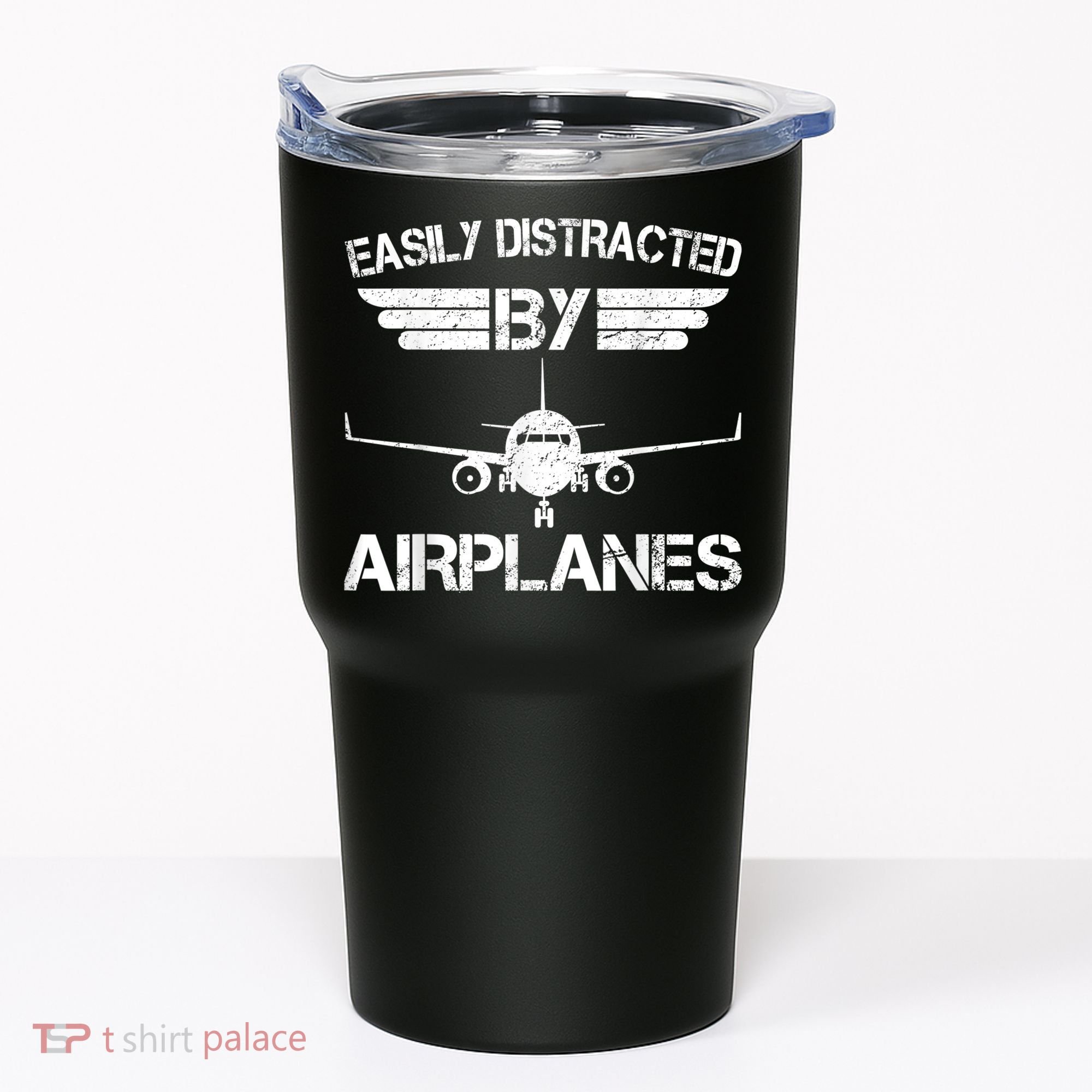 Easily Distracted By Airplanes Aviation Pilot Airplane Lover Tumbler