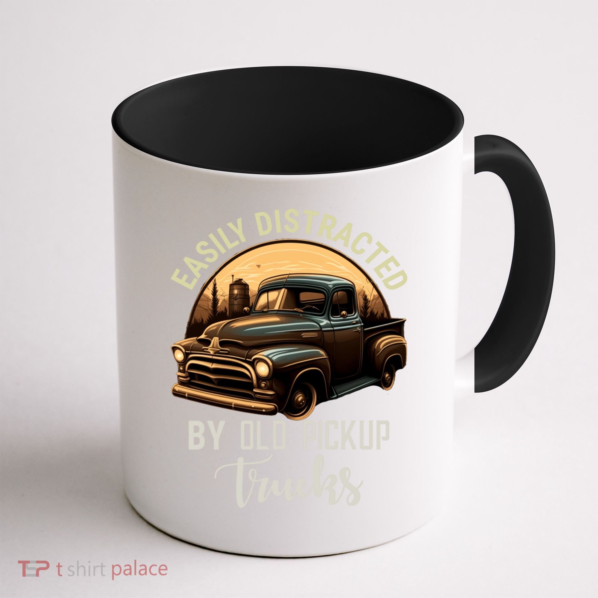 Easily Distracted By Old Pickup Trucks Classic Cars Lover Gift Coffee Mug