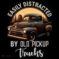 Easily Distracted By Old Pickup Trucks Classic Cars Lover Gift Coffee Mug thumb 5