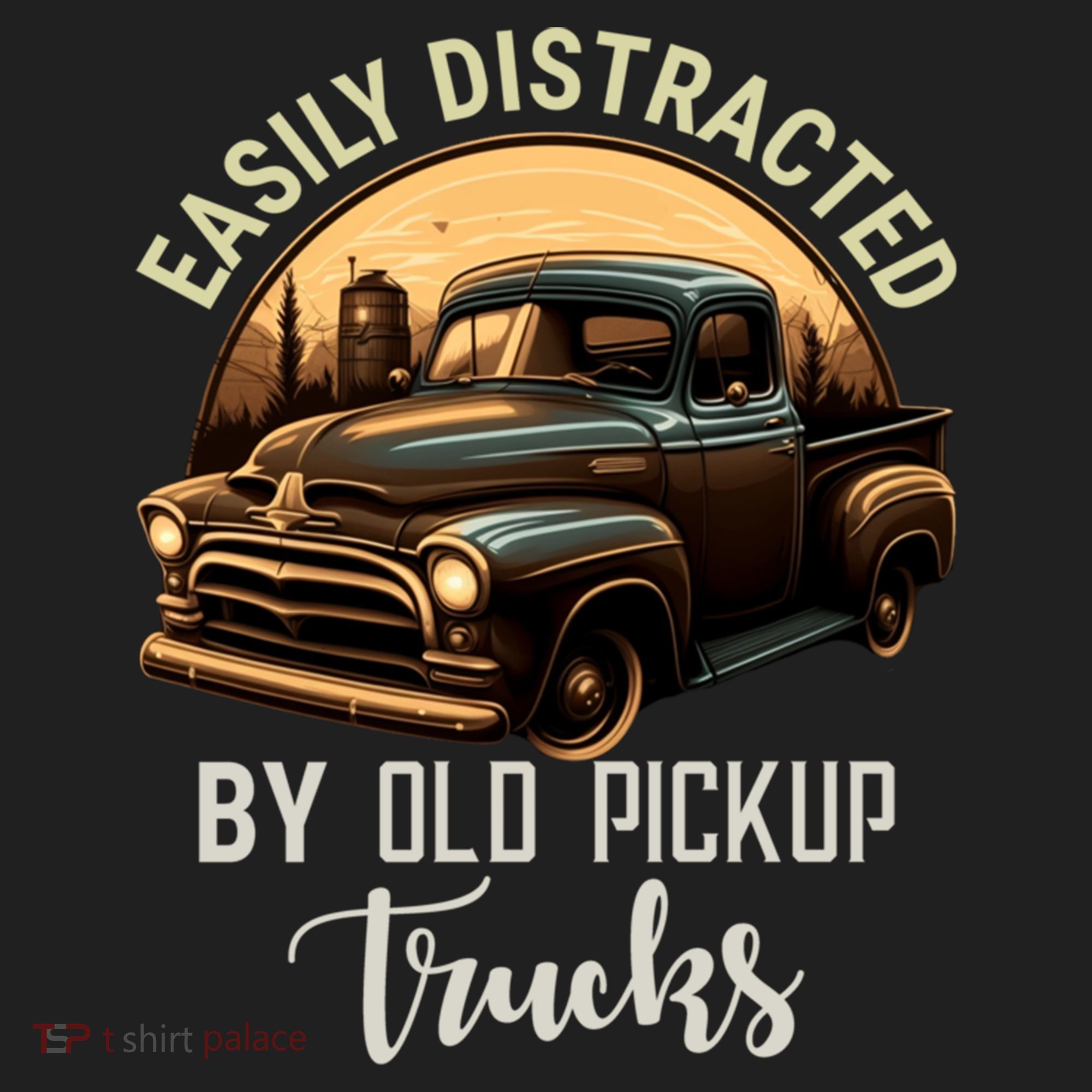 Easily Distracted By Old Pickup Trucks Classic Cars Lover Gift Hat