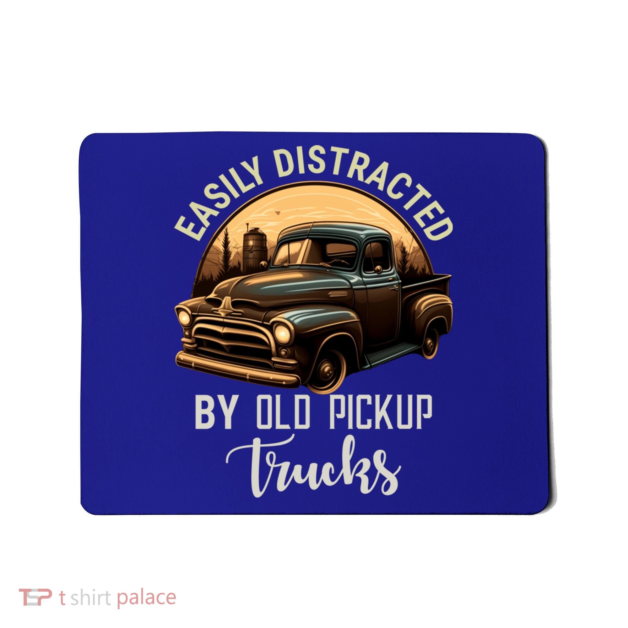 Easily Distracted By Old Pickup Trucks Classic Cars Lover Gift Mousepad