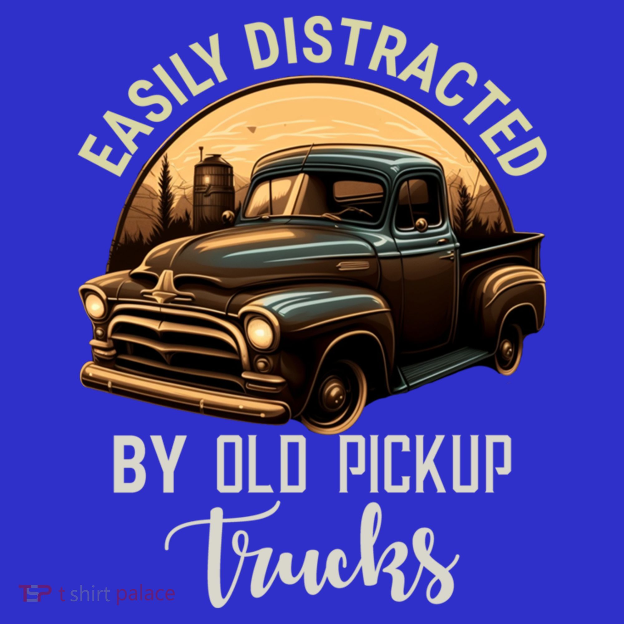 Easily Distracted By Old Pickup Trucks Classic Cars Lover Gift Mousepad