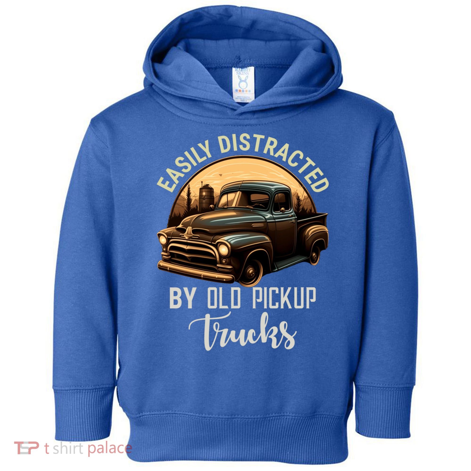 Easily Distracted By Old Pickup Trucks Classic Cars Lover Gift Toddler Hoodie