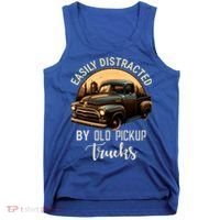 Easily Distracted By Old Pickup Trucks Classic Cars Lover Gift Tank Top thumb 0