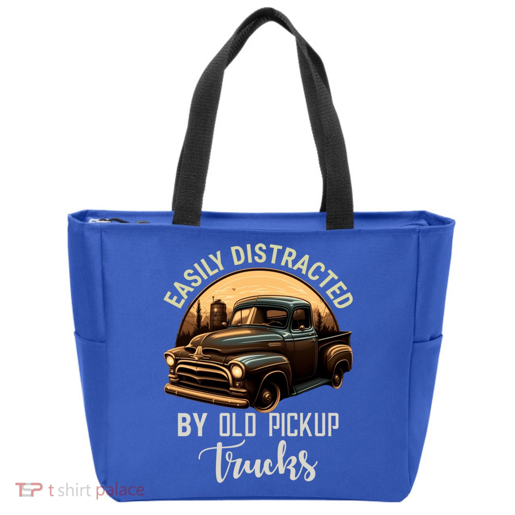 Easily Distracted By Old Pickup Trucks Classic Cars Lover Gift Tote Bag