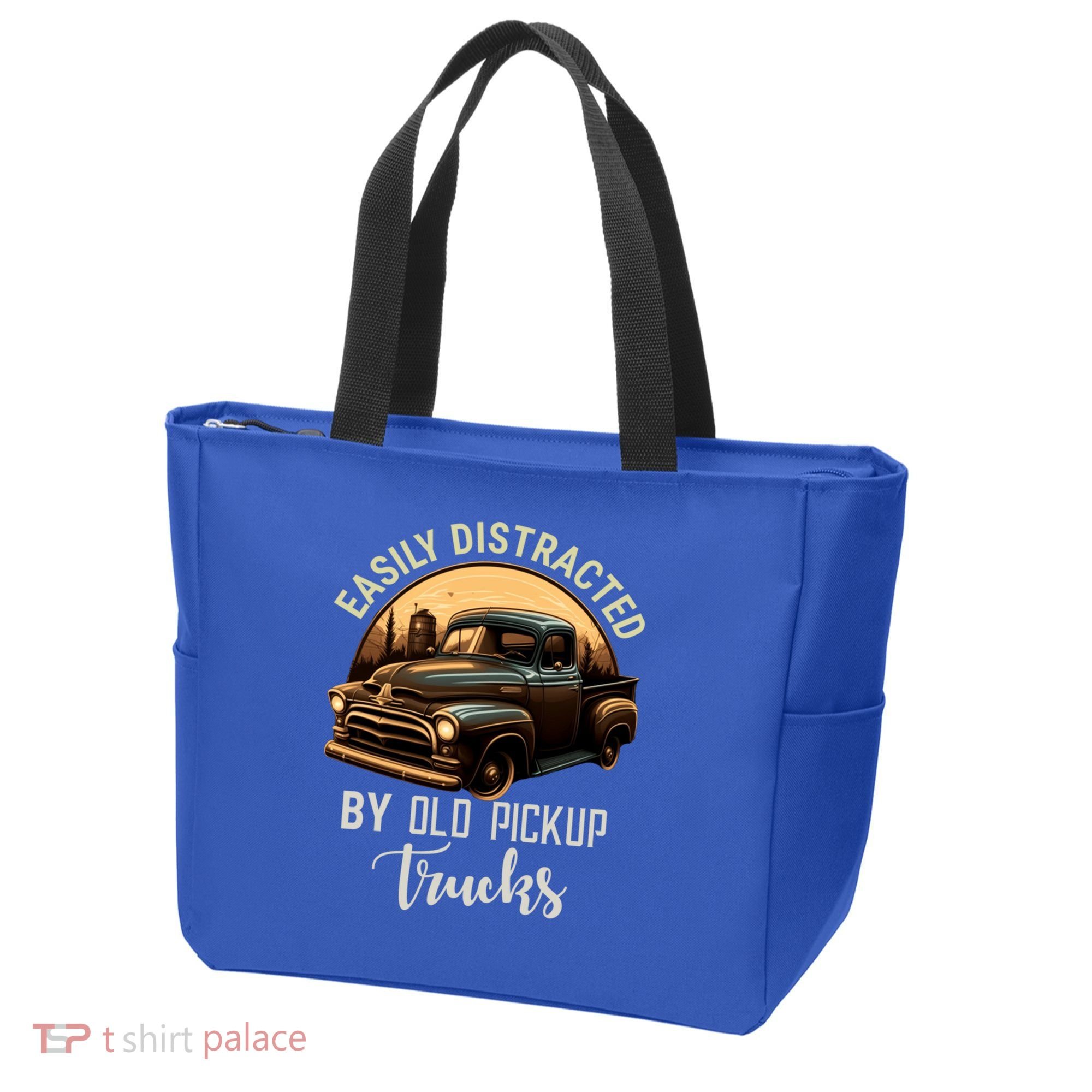 Easily Distracted By Old Pickup Trucks Classic Cars Lover Gift Tote Bag