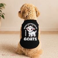 Easily Distracted By Baby Goats Farmer Baby Goat Breed Lover Doggie Tank thumb 2