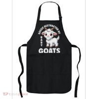 Easily Distracted By Baby Goats Farmer Baby Goat Breed Lover Apron thumb 0