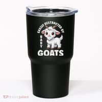 Easily Distracted By Baby Goats Farmer Baby Goat Breed Lover Tumbler thumb 0