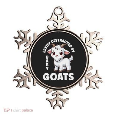 Easily Distracted By Baby Goats Farmer Baby Goat Breed Lover Ornament
