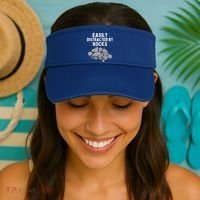 Easily Distracted By Rocks Funny Rock Lover Gift Visor thumb 2