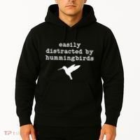 Easily Distracted by Hummingbirds Birds Lover Hoodie thumb 2