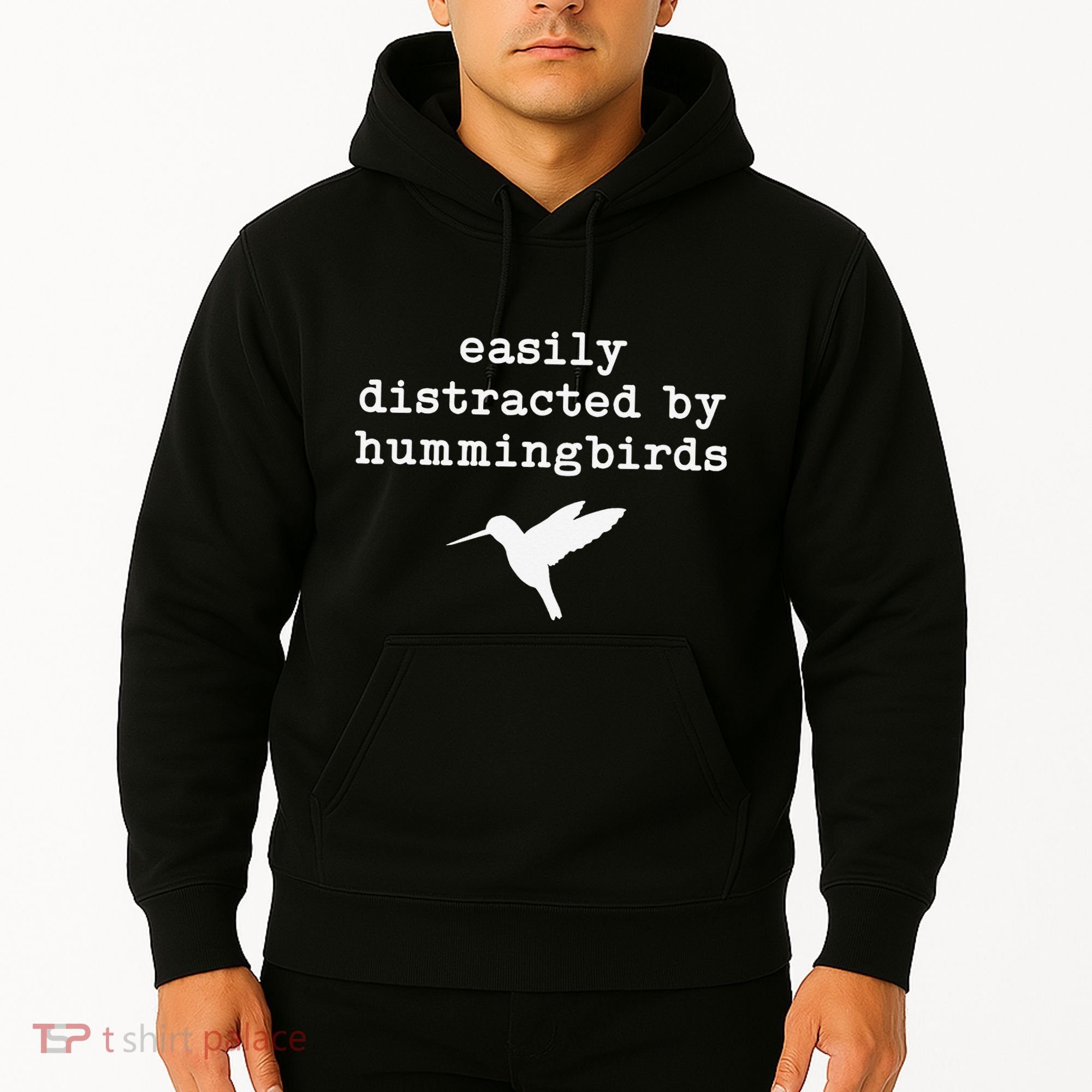 Easily Distracted by Hummingbirds Birds Lover Hoodie