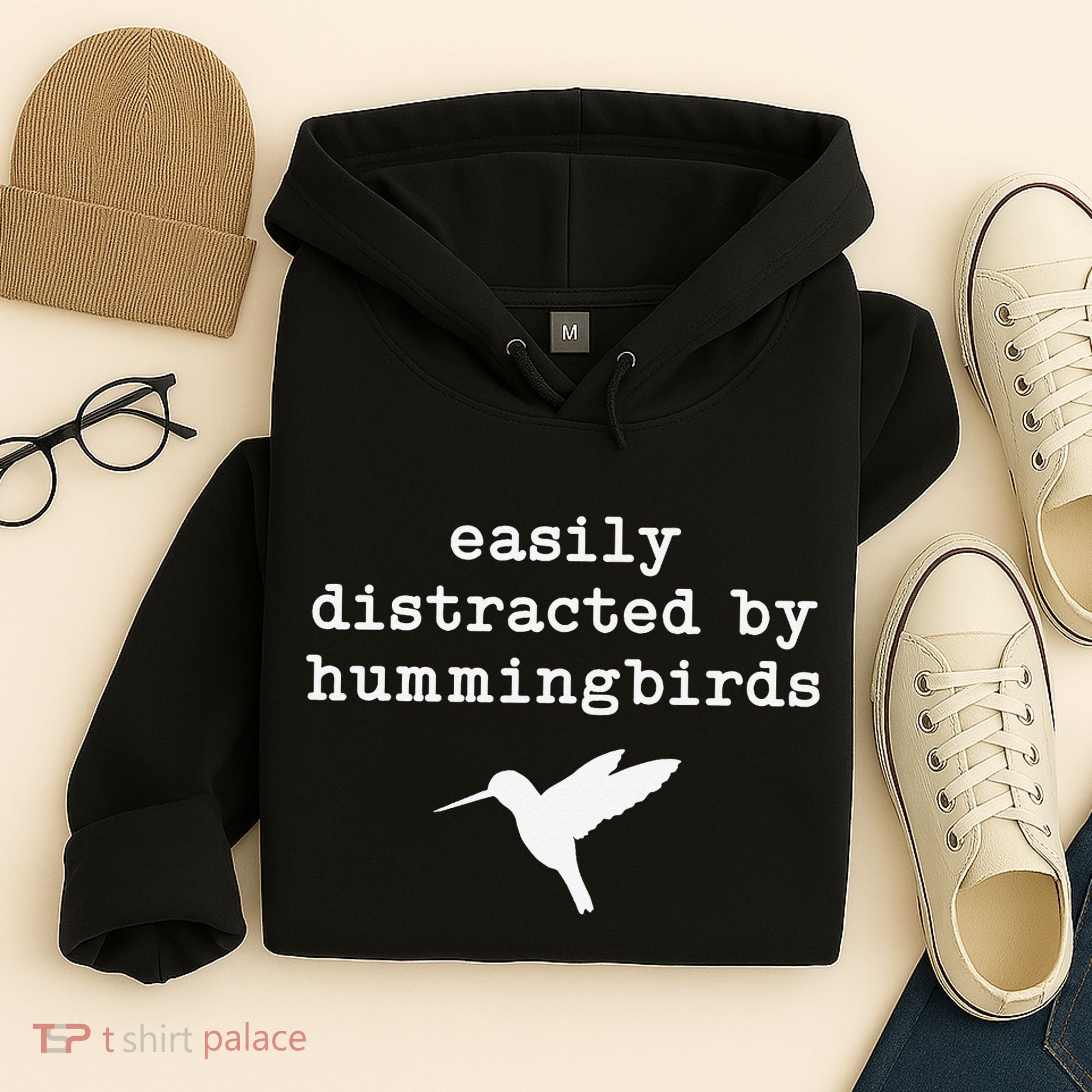 Easily Distracted by Hummingbirds Birds Lover Hoodie