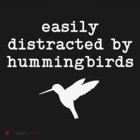 Easily Distracted by Hummingbirds Birds Lover Long Sleeve Shirt thumb 2