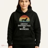 Easily Distracted By Weiners Weiner Dog Owner Gifts Weenie Hoodie thumb 5