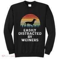 Easily Distracted By Weiners Weiner Dog Owner Gifts Weenie Sweatshirt thumb 0