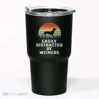 Easily Distracted By Weiners Weiner Dog Owner Gifts Weenie Tumbler thumb 0