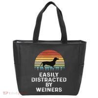 Easily Distracted By Weiners Weiner Dog Owner Gifts Weenie Tote Bag thumb 0