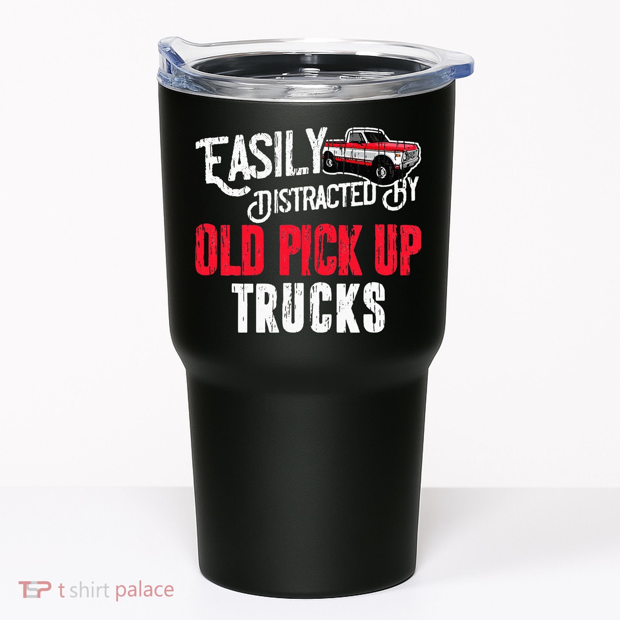 Easily Distracted By Old Pickup Trucks Classic Cars Tumbler