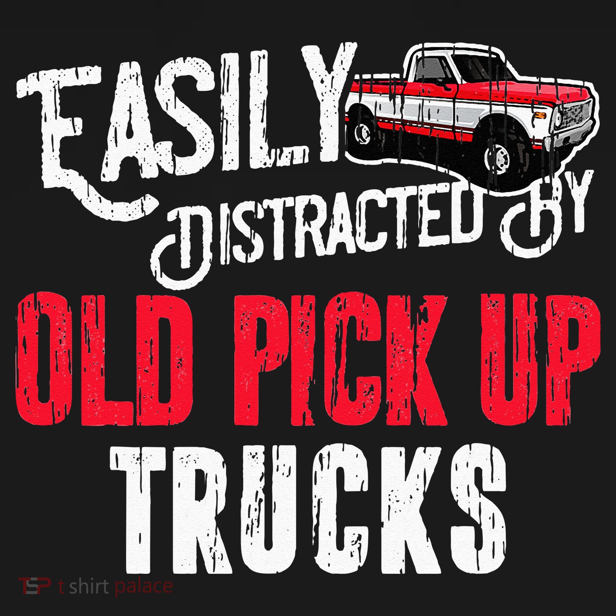 Easily Distracted By Old Pickup Trucks Classic Cars Women's Tank Top