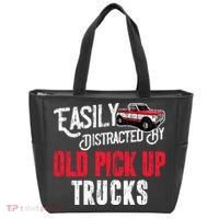 Easily Distracted By Old Pickup Trucks Classic Cars Tote Bag thumb 0