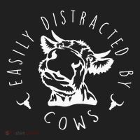 Easily Distracted By Cows Women's Sweatshirt thumb 2