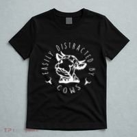 Easily Distracted By Cows T-Shirt thumb 5