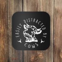 Easily Distracted By Cows Coaster thumb 0