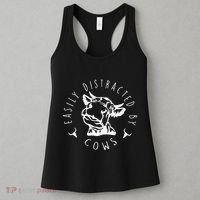 Easily Distracted By Cows Women's Tank Top thumb 3
