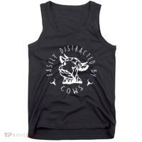 Easily Distracted By Cows Tank Top thumb 0