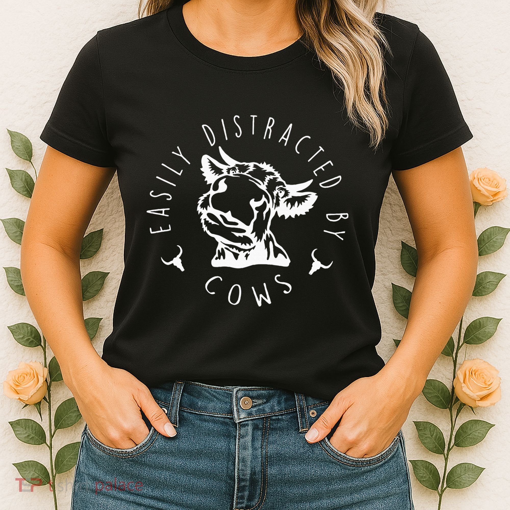 Easily Distracted By Cows Women's T-Shirt