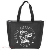 Easily Distracted By Cows Tote Bag thumb 0