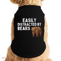 Easily Distracted By Bears Funny Bear Lover Gift Doggie Tank thumb 0