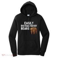 Easily Distracted By Bears Funny Bear Lover Gift Women's Hoodie thumb 0