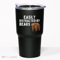 Easily Distracted By Bears Funny Bear Lover Gift Tumbler thumb 0