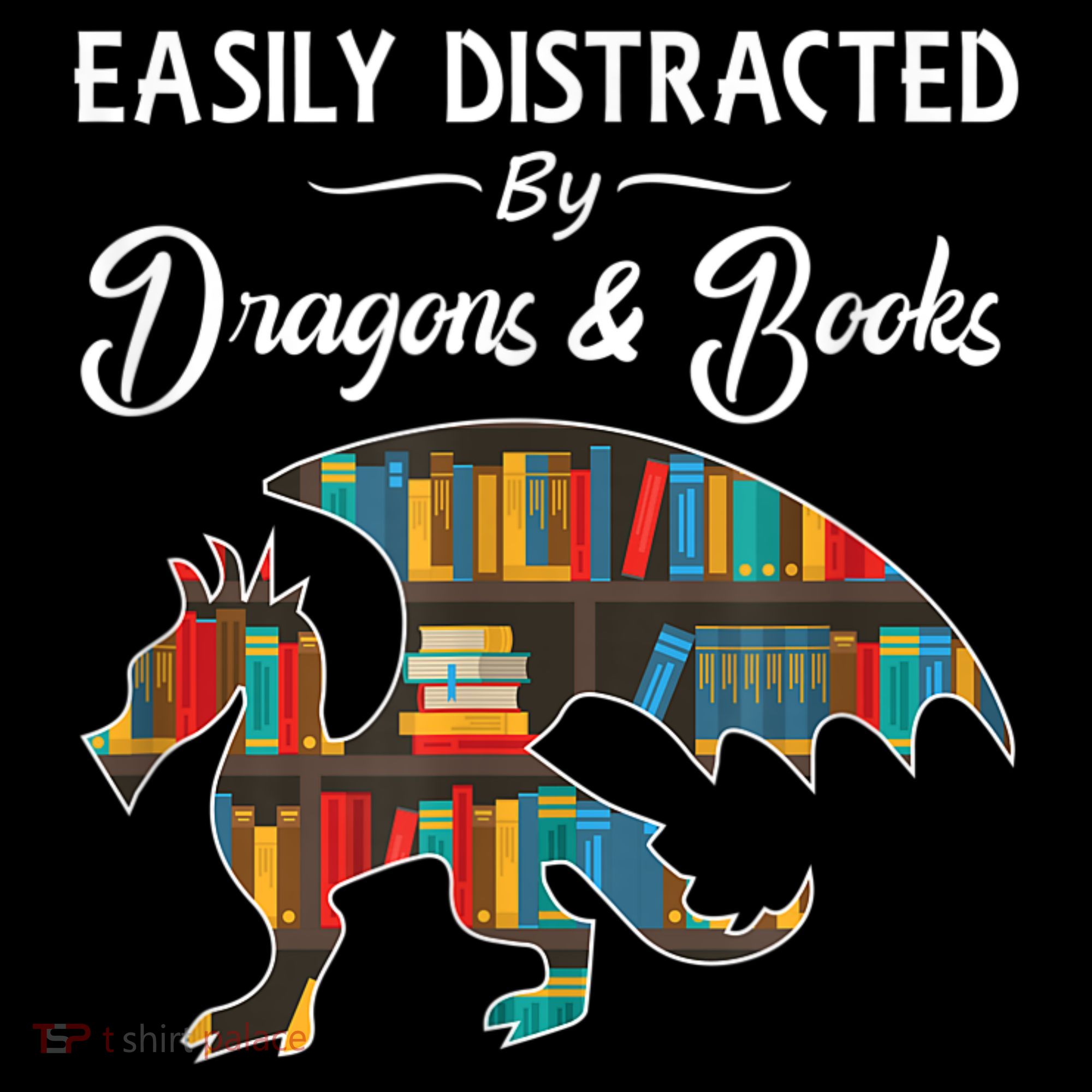 Easily Distracted By Dragons And Books Nerds Book Reader Bucket Hat
