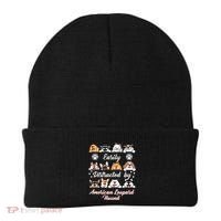 Easily Distracted By American Leopard Hound Leopard Cur Cute Gift Beanie thumb 0