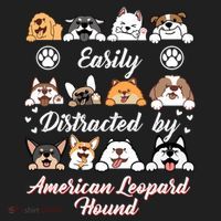 Easily Distracted By American Leopard Hound Leopard Cur Cute Gift Beanie thumb 2