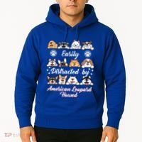 Easily Distracted By American Leopard Hound Leopard Cur Cute Gift Hoodie thumb 2
