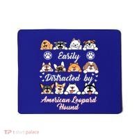 Easily Distracted By American Leopard Hound Leopard Cur Cute Gift Mousepad thumb 0