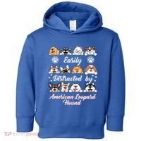 Easily Distracted By American Leopard Hound Leopard Cur Cute Gift Toddler Hoodie thumb 0