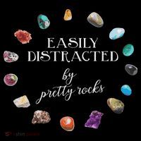 Easily Distracted By Pretty Rocks Minerals Gems Geology Baby Bodysuit thumb 2