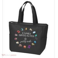 Easily Distracted By Pretty Rocks Minerals Gems Geology Tote Bag thumb 3